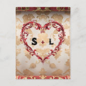  Scroll en  Hart Valentijnsdag Briefkaart (Voorkant)