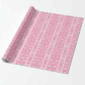 Scroll Lace in Pink Cadeaupapier (Uitgerold)