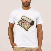 Scroll Map Heren T-Shirt (Voorkant)