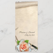 Scroll naar huwelijksmenu menu (Achterkant)