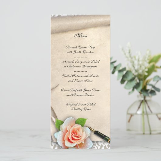 Scroll naar huwelijksmenu menu (Staand voorkant)