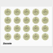 Scroll Ornament Adreslabel Stickers (Vel)