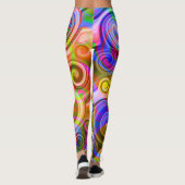 Scroll Pastel geometrisch abstract  Leggings (Achterkant)