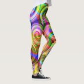 Scroll Pastel geometrisch abstract  Leggings (Rechts)