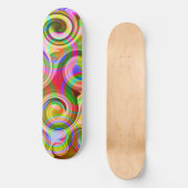 Scroll Pastel geometrisch abstract  Skateboard (Voorkant)