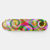 Scroll Pastel geometrisch abstract  Skateboard (Horizontaal)