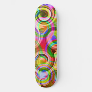 Scroll Pastel geometrisch abstract  Skateboard