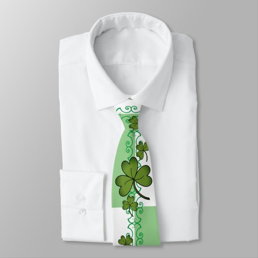 Scroll & Shamrock Cravate masculine (Attaché)