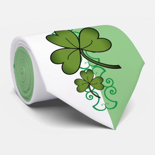 Scroll & Shamrock Cravate masculine (Roulé)