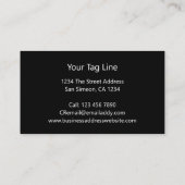 Scroll Typografie 4 Het Malplaatje van de Foto Per Visitekaartje (Achterkant)