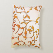 Scrollende roest accent kussen (Achterkant (Verticaal))
