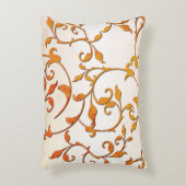 Scrollende roest accent kussen (Voorkant(Verticaal))