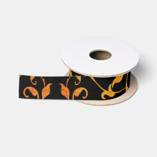 Scrollende roest en zwart lint