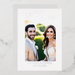 Scrolling Butterfly Folie Foto Dank u kaart