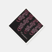 Scrolling Vine Hearts Napkins Servetten (Hoek)