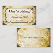 Scrolls Steampunk Wedding Website Kaart (Voorkant / Achterkant)