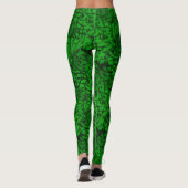 Scrollwork Green Leggings (Achterkant)