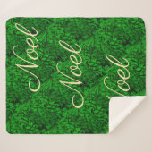 Scrollwork Green Sherpa Blanket Deken (Voorkant (horizontaal))