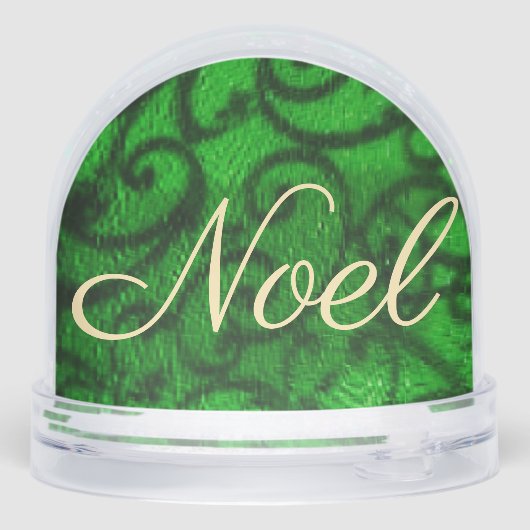 Scrollwork Green  Sneeuwbol (Achterkant)