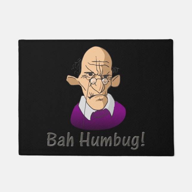 scrooge bah humbug deurmat (Voorkant)