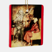 Scrooge en Marley Keramisch Ornament (Rechts)