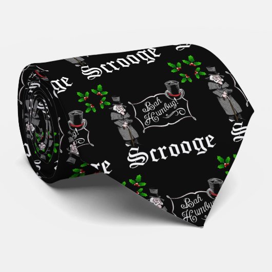 SCROOGE kerstcadeau Stropdas (Opgerold)