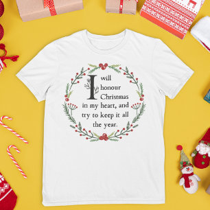 Scrooge Quote Dickens A Kerstcarol Victoriaans T-shirt
