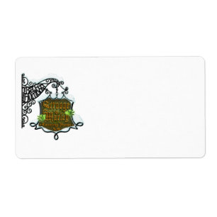 ScroogeHauntedSign Etiket