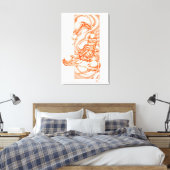 Scropion dotwork canvas afdruk (Insitu (Slaapkamer))