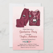 Scrub Faire-part d'obtention du diplôme de l'école (Devant)