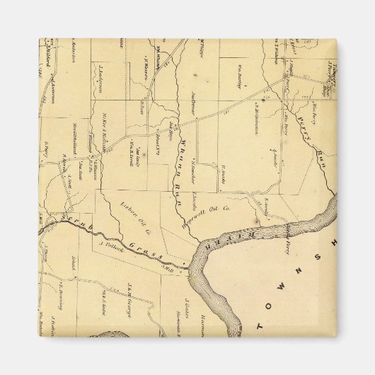 Scrub Grass Township Magneet (Voorkant)