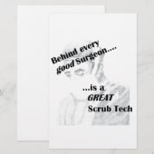Scrub Tech Briefpapier (Voorkant / Achterkant)