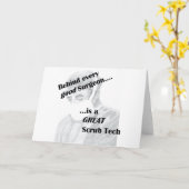 Scrub Tech Kaart (Gele Bloem)