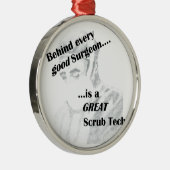 Scrub Tech Metalen Ornament (Rechts)