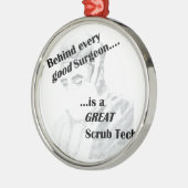 Scrub Tech Metalen Ornament (Links)