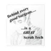 Scrub Tech Notitieblok (Voorkant)