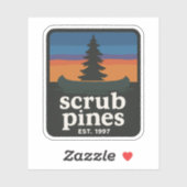 Scrubpines sunset sticker (Vel)