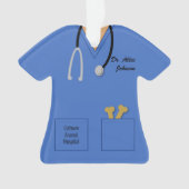 Scrubs diergeneeskundige beroepen ornament (voorkant)