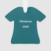 Scrubs Uniform Nurse Turquoise chemise Noël Orn (dos)