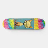 Scruffy Cat art drôle Skateboard Deck (Horz)