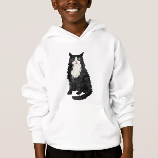 Scruffy chat noir et blanc (Devant)
