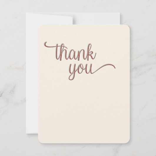 Scruffy Cute Cat Carte de remerciements (Dos)