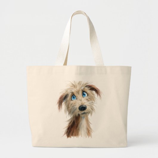 Scruffy Dog Grote Tote Bag (Voorkant)