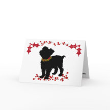 Scruffy Mutt Joy Love Vrede Kerstmis