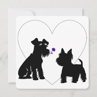 Scruffy Mutt Romance Tic Tac Toe Valentijns Kaart