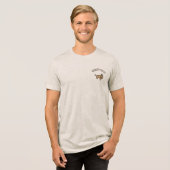 Scruffy Puff hond Tri-Blend Shirt (Voorkant volledig)