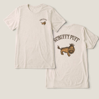 Scruffy Puff hond Tri-Blend Shirt