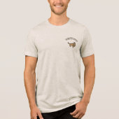 Scruffy Puff hond Tri-Blend Shirt (Voorkant)