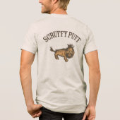 Scruffy Puff hond Tri-Blend Shirt (Achterkant)