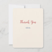 Scruffy Schattige Cat Dank je Kaart (Achterkant)